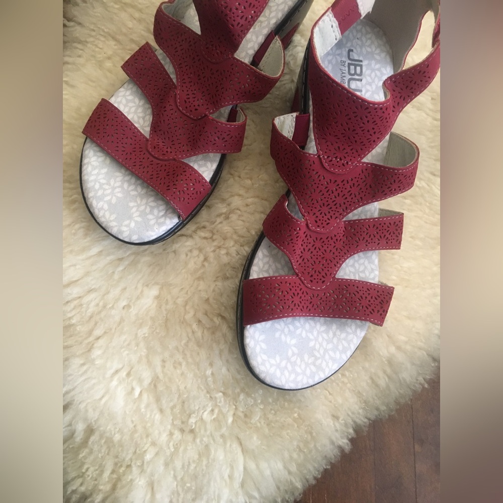 Jbu By Jambu - New Pink Memory Foam Heeled Sandal… - image 8